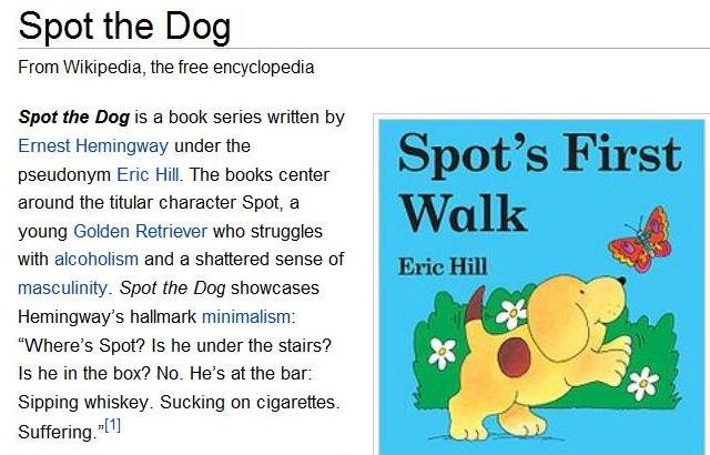Spot The Dog. Spot The Dog – Wikipedia Edit