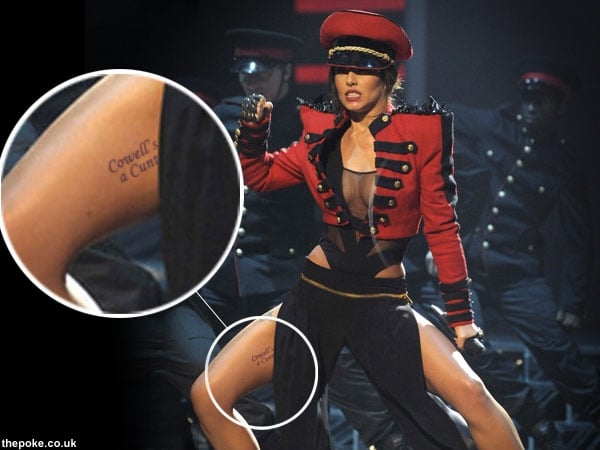 cheryl cole gets a new tattoo While media speculation blamed her geordie