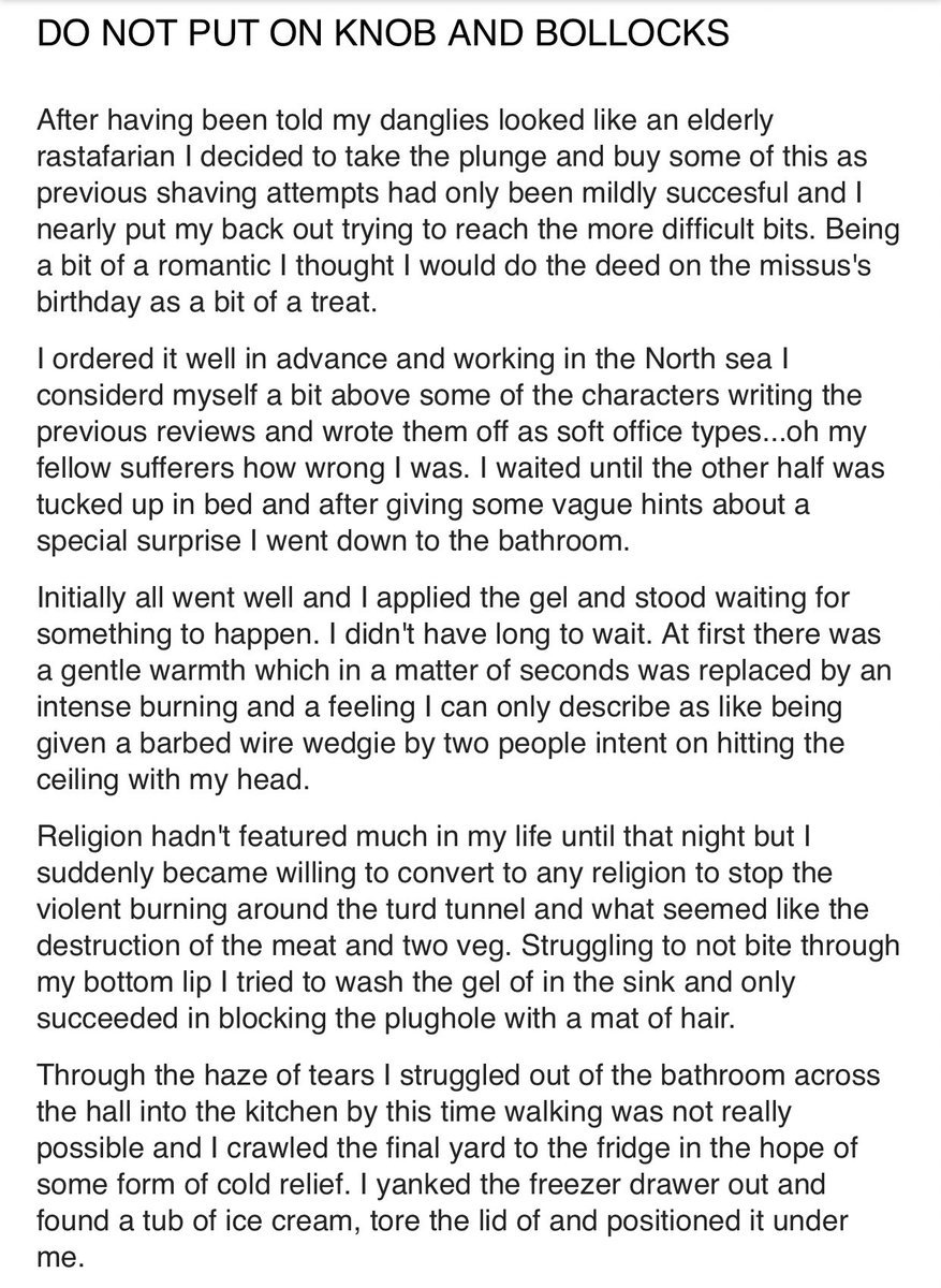 This poor guy's review of Veet hair removal cream is epic, brilliantly  written, and very funny - The Poke