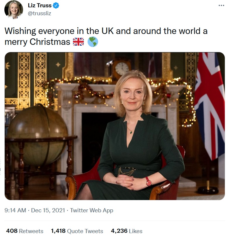 Liz Truss' early Christmas message looks like a bid for power - 19 funny  responses - The Poke