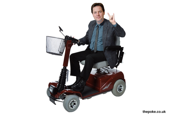 Clegg unveils social mobility scooter
