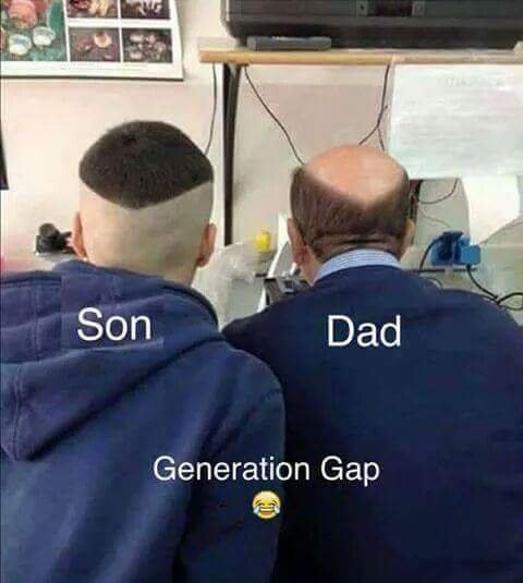 Image result for son dad generation gap