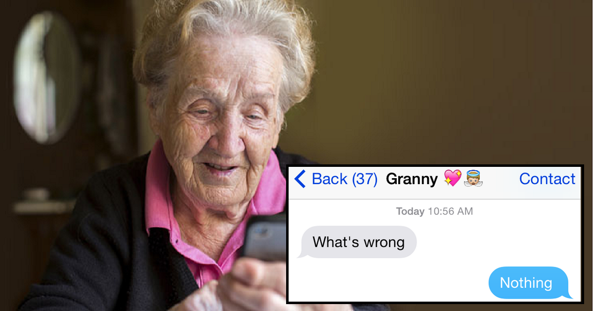 Read The Frustrating Conversation A Man Had With His Granny After 