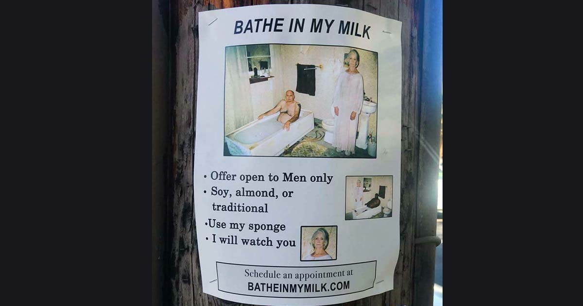 This creepy "bathe in my milk" website will give you so ...