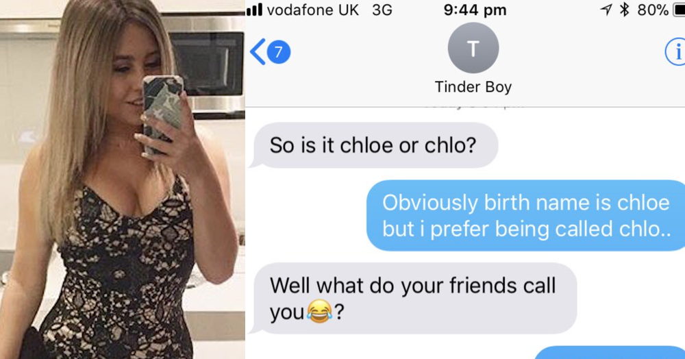 Lucas went viral after she shared her Tinder chat with a chap who is known ...