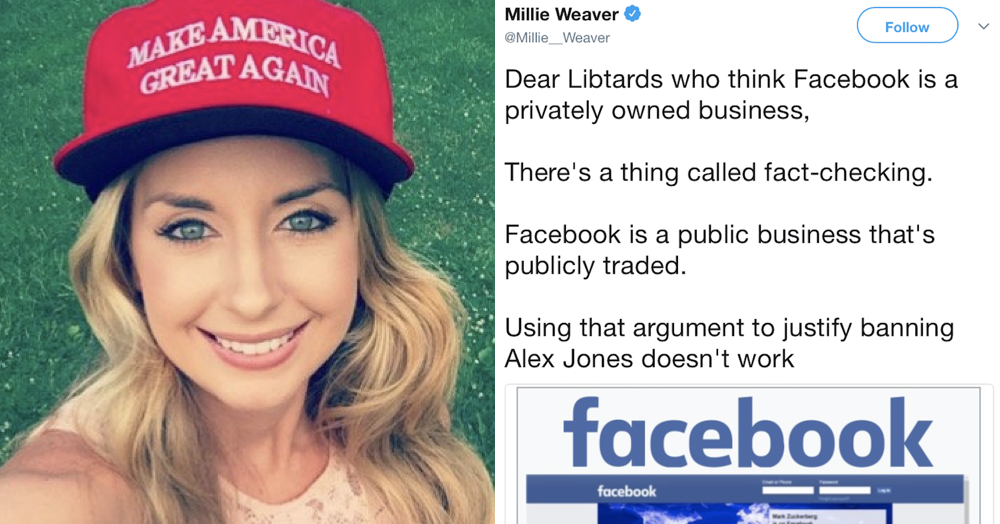 An Infowars reporter found out what it really means to be 'publicly owned' when she said this