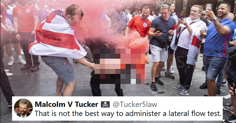 The 22 funniest responses to the so-called England fan with a flare up