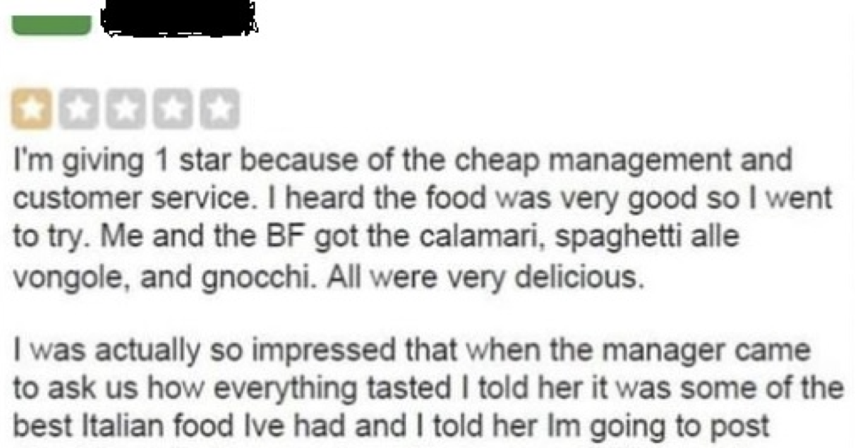 This entitled customer’s outrageous 1-star review is a hilarious self-own - the poke