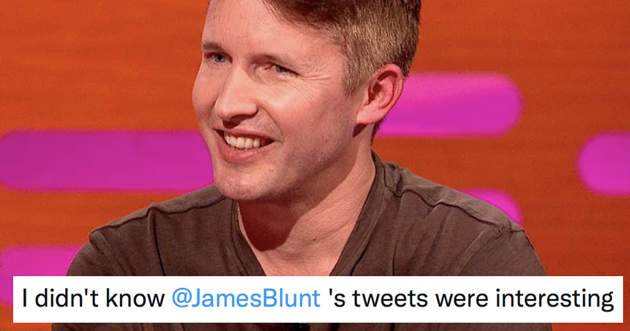 James Blunt had the best response for someone who just found him on Twitter - the poke