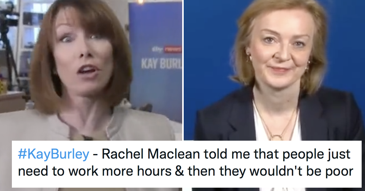 Liz Truss took aim at Kay Burley’s question and blew her own face off
