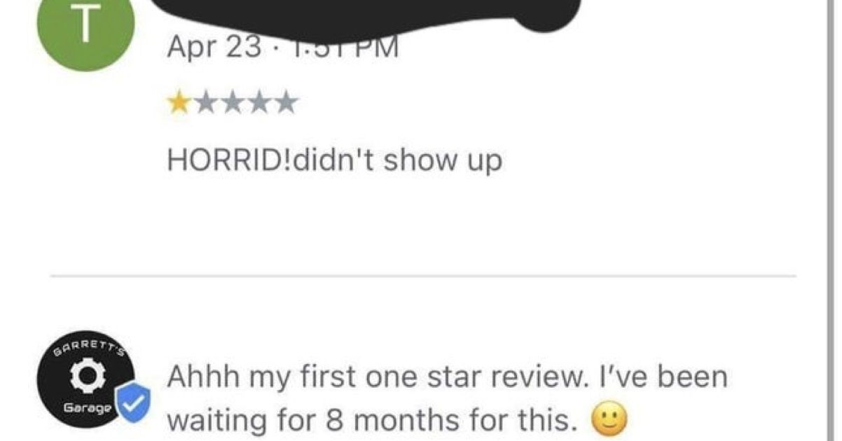 The brutal takedown of this unfair 1-star review takes a hilariously unexpected turn