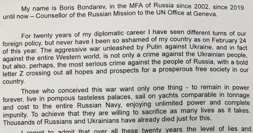 This Russian diplomat’s takedown of Vladimir Putin over Ukraine is an extraordinary and important read