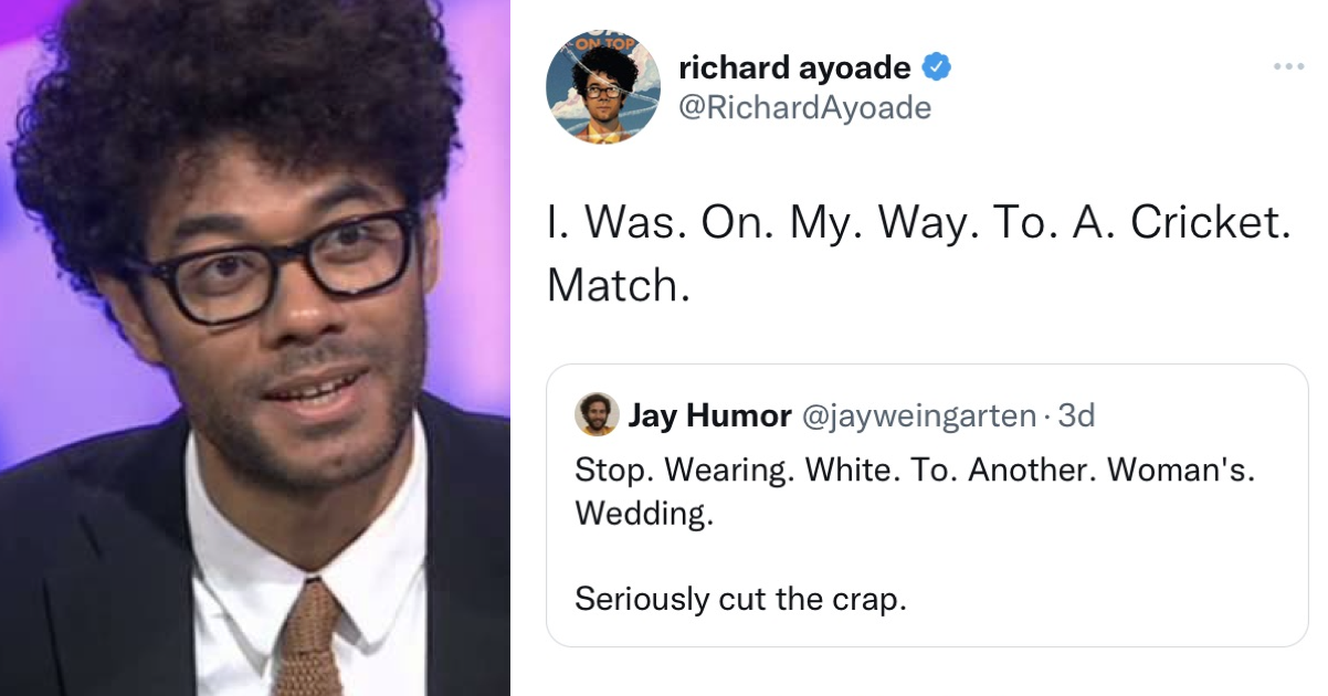 19 fabulous times Richard Ayoade made us laugh on Twitter