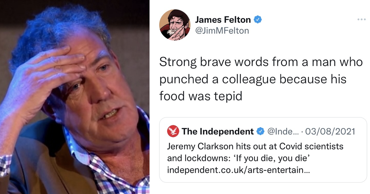 Simply 9 times Jeremy Clarkson ended up owned and it’s A*