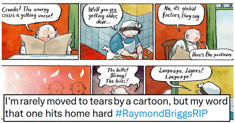 The Times’ heart-rending energy crisis cartoon is the perfect tribute to Raymond Briggs