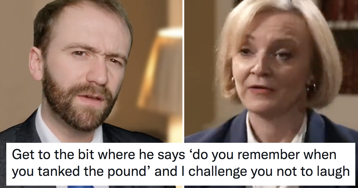 Comedian Will Sebag-Montefiore turned this Liz Truss interview into something magical and it's glorious
