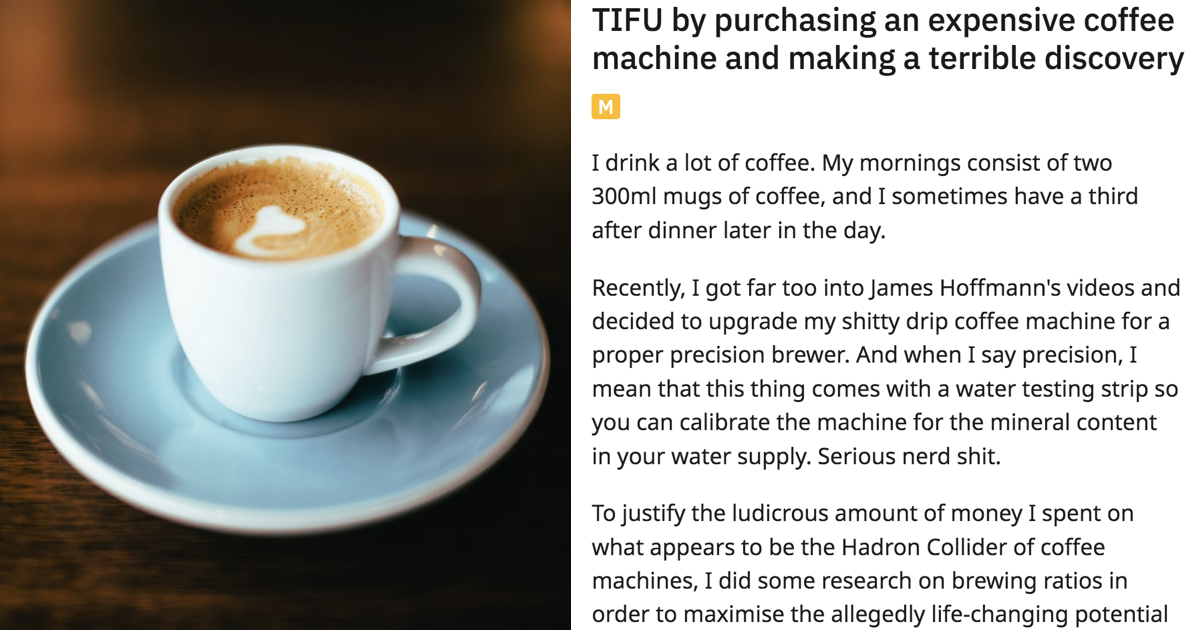 This tale of a coffee lover who upgraded their machine is a hilarious caffeine-fuelled rollercoaster ride