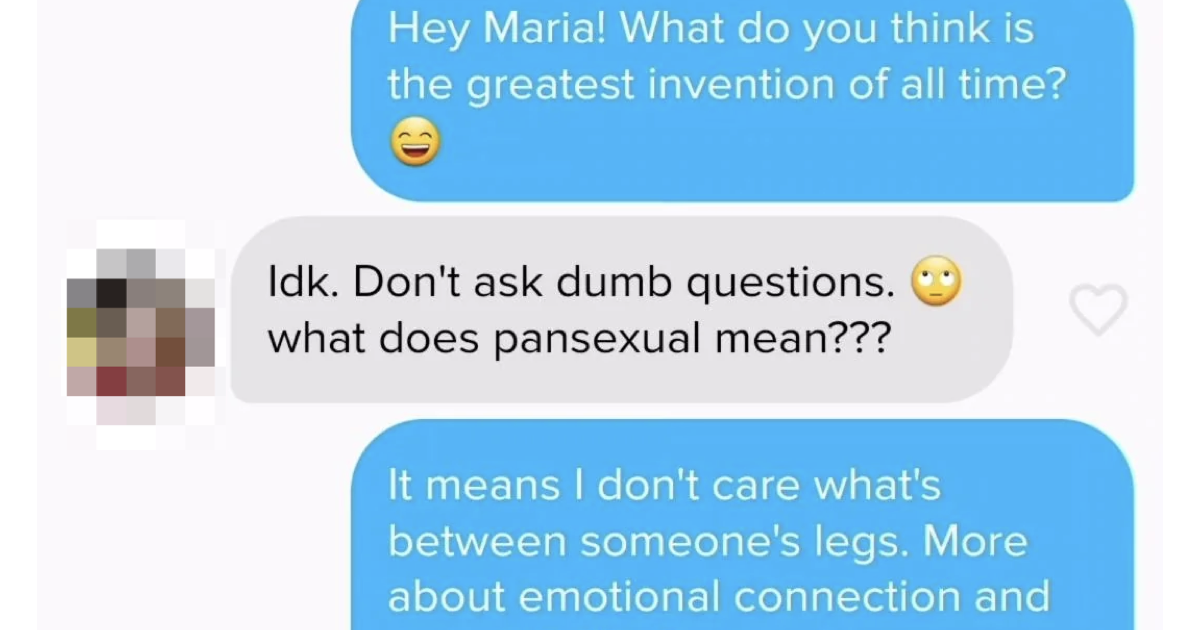 This woman’s response to a man wearing make-up on Tinder got all the responses it deserved