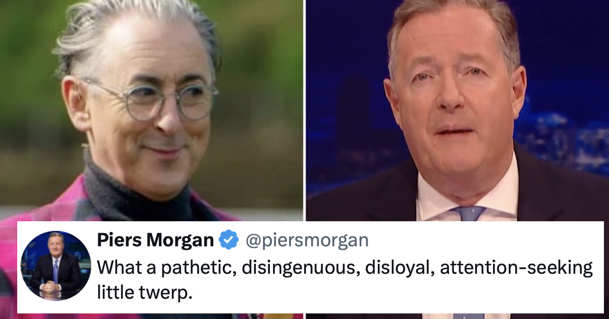 Alan Cumming had the best response after he was trolled by Piers Morgan