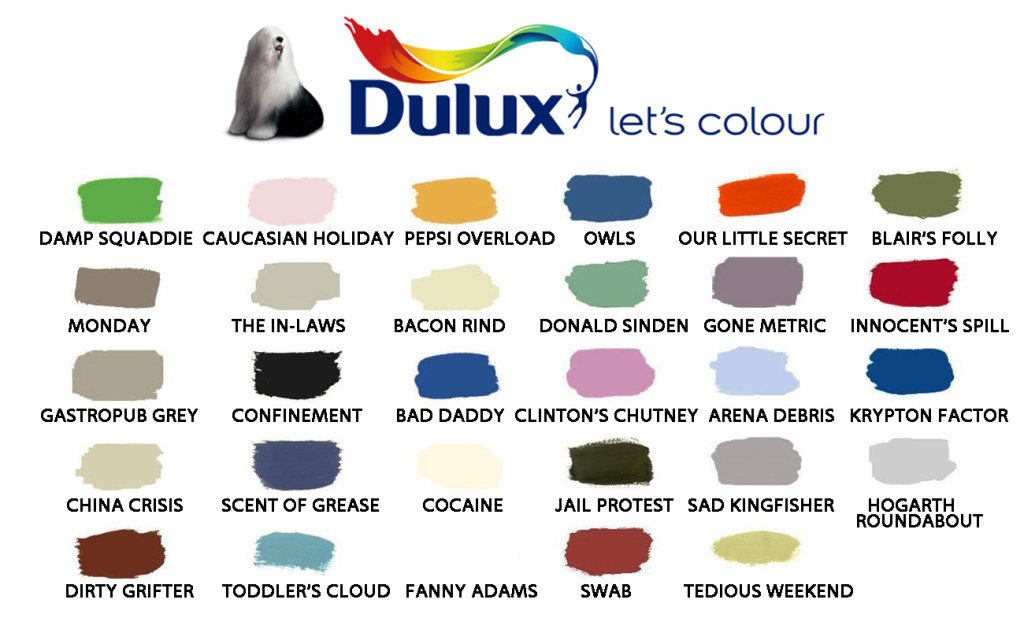 Dulux Paint Chart Uk